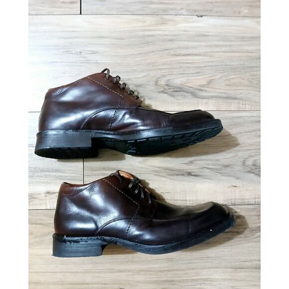 Johnston & Murphy Dark Brown Leather Boots - Picture 10 of 12